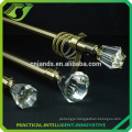 D0052 Rectangular curtain rods,crystal end curtain rods